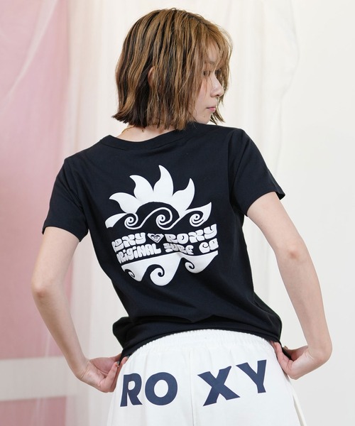 ROXY(ロキシー)の「ROXY/ロキシー バックプリントTシャツ RST251652M(Tシャツ/カットソー・レディース・ホワイト/ブラック・L/M)」の18枚目の写真