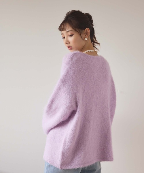 アルパカタッチVネックニット（ニット/セーター）｜fifth