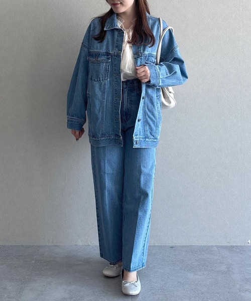 mysty woman(ミスティウーマン)の「セットアップ着用可・KUROKIデニムパンツ 253681(デニムパンツ・レディース・インディゴブルー/ブルー/ブラック・MEDIUM/SMALL)」の14枚目の写真