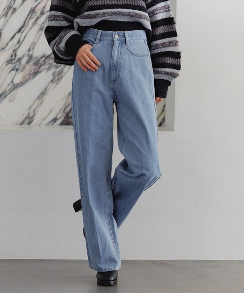 mysty woman(ミスティウーマン)の「セットアップ着用可・KUROKIデニムパンツ 253681(デニムパンツ・レディース・インディゴブルー/ブルー/ブラック・MEDIUM/SMALL)」の19枚目の写真