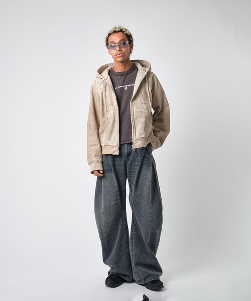 ジャケット・アウター NVRFRGT Denim Hooded Work Jacket 別注 DENIM HOODED WORK JACKET（ブルゾン）｜NVRFRGT（ネヴァー