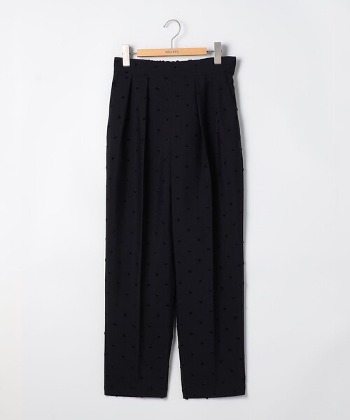 ノーリーズ　ウォッシャブルドットツッキリツータックパンツ ／38 NOLLEY'S｜《セットアップ対応》ウォッシャブルドットツッキリ
