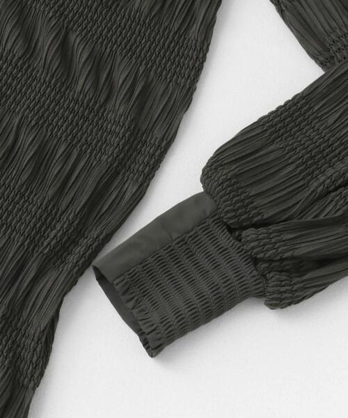 SENSE OF PLACE by URBAN RESEARCH（センスオブプレイスバイアーバンリサーチ）の「ショルダータックシャーリングトップ（シャツ/ブラウス・レディース・ブラウン/チャコールグレー/オフホワイト・ONE）」の12枚目の写真