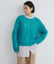 YVON | モヘアボートネックニットプルオーバー(ニット/セーター)