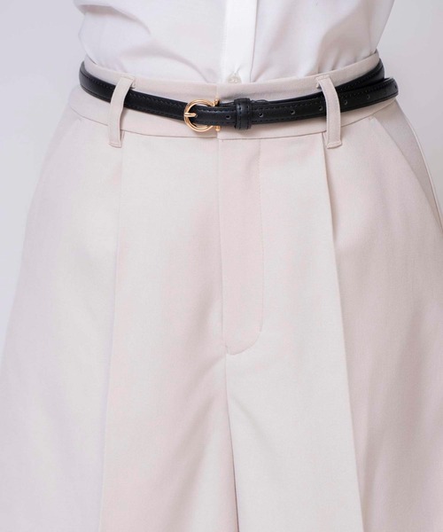 NOELA（ノエラ）の「ゴールド金具ナローベルト（ベルト・レディース・ブラウン/ブラック・フリー）」の2枚目の写真