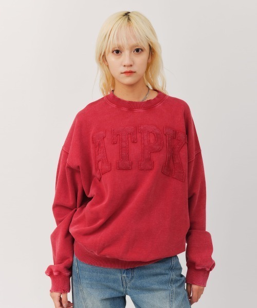atmos pink（アトモスピンク）の「atmos pink Vintage Sweatshirt / アトモス ピンク ヴィンテージ スウェットシャツ（スウェット・レディース・ブラック/ブルー/レッド・FREE）」の3枚目の写真