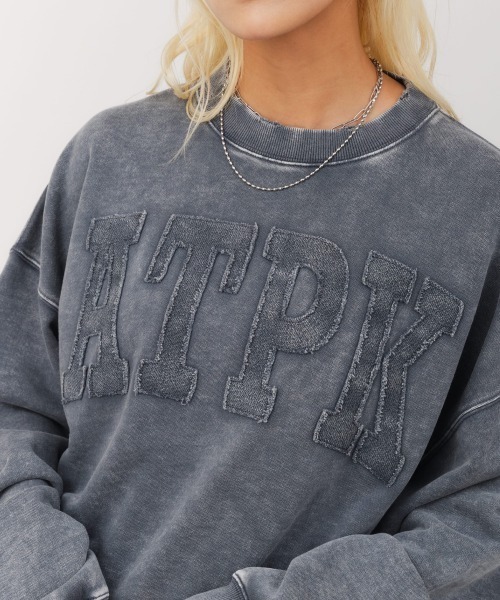 atmos pink（アトモスピンク）の「atmos pink Vintage Sweatshirt / アトモス ピンク ヴィンテージ スウェットシャツ（スウェット・レディース・ブラック/ブルー/レッド・FREE）」の5枚目の写真