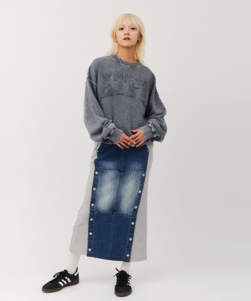 atmos pink（アトモスピンク）の「atmos pink Vintage Sweatshirt / アトモス ピンク ヴィンテージ スウェットシャツ（スウェット・レディース・ブラック/ブルー/レッド・FREE）」の6枚目の写真