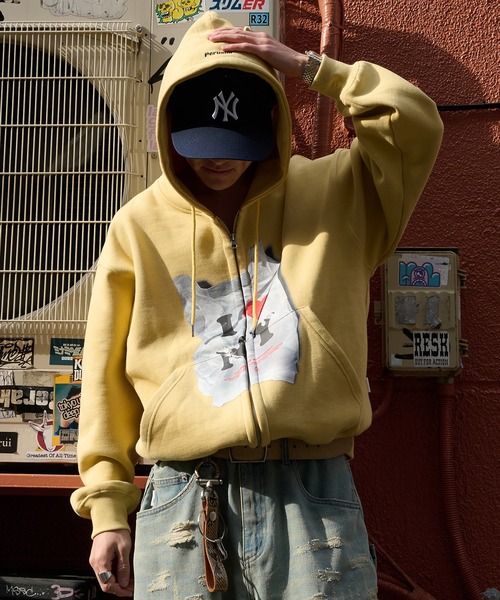 セール】New York City Assort printed hoodie ニューヨーク