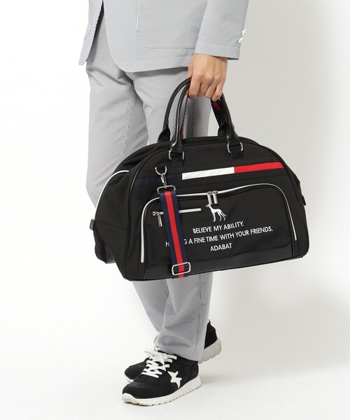 adabat（アダバット）の「【新レーベル ADABAT NAVY】トリコロールボストンバッグ（ボストンバッグ・メンズ・ブラック/ダークグレー/ネイビー・00）」の8枚目の写真