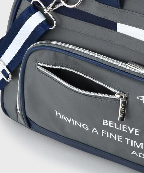 adabat（アダバット）の「【新レーベル ADABAT NAVY】トリコロールボストンバッグ（ボストンバッグ・メンズ・ブラック/ダークグレー/ネイビー・00）」の6枚目の写真