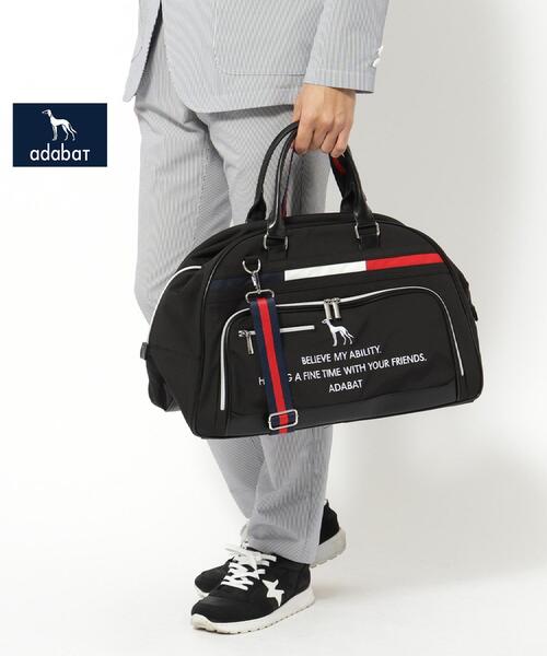 adabat(アダバット)の「【新レーベル ADABAT NAVY】トリコロールボストンバッグ(ボストンバッグ・メンズ・ブラック/ダークグレー/ネイビー・00)」の6枚目の写真