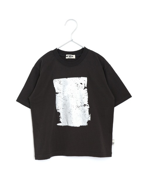 MAKE YOUR DAY（メイクユアデイ）の「シルバープリント半袖Tシャツ■80～140cm（Tシャツ/カットソー・キッズ・チャコールグレー/オフホワイト・80/90/100/110/120/130/140）」の2枚目の写真