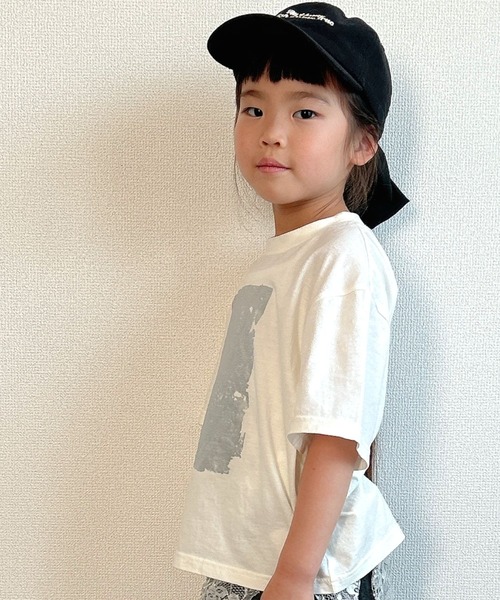 MAKE YOUR DAY（メイクユアデイ）の「シルバープリント半袖Tシャツ■80～140cm（Tシャツ/カットソー・キッズ・チャコールグレー/オフホワイト・80/90/100/110/120/130/140）」の4枚目の写真