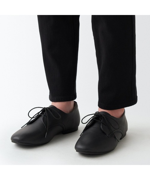 無印良品（ムジルシリョウヒン）の「婦人　疲れにくい　レザーシューズ（その他シューズ・レディース・ブラック/オフホワイト・23.0cm/23.5cm/24.0cm/24.5cm）」の21枚目の写真