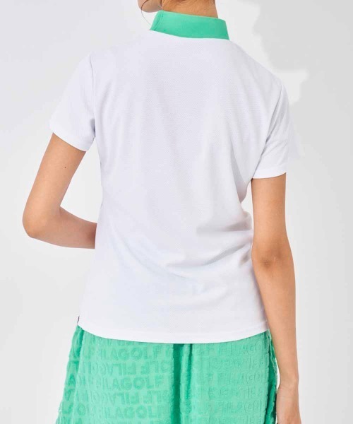 FILA GOLF（フィラゴルフ ）の「リブ衿半袖モックネックシャツ（シャツ/ブラウス・レディース・ピンク/ホワイト/ブラック・MEDIUM/LARGE/SMALL/X-SMALL）」の10枚目の写真