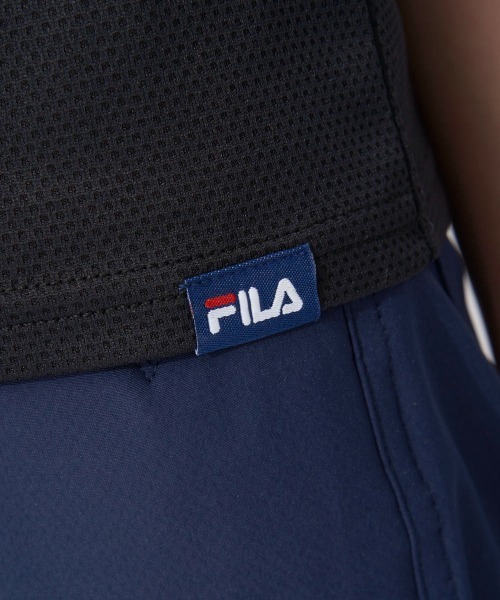 FILA GOLF（フィラゴルフ ）の「リブ衿半袖モックネックシャツ（シャツ/ブラウス・レディース・ピンク/ホワイト/ブラック・MEDIUM/LARGE/SMALL/X-SMALL）」の21枚目の写真