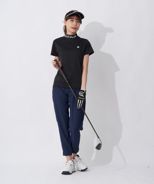 FILA GOLF（フィラゴルフ ）の「リブ衿半袖モックネックシャツ（シャツ/ブラウス・レディース・ピンク/ホワイト/ブラック・MEDIUM/LARGE/SMALL/X-SMALL）」の14枚目の写真
