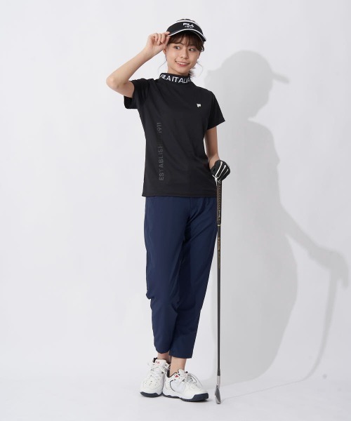 FILA GOLF（フィラゴルフ ）の「リブ衿半袖モックネックシャツ（シャツ/ブラウス・レディース・ピンク/ホワイト/ブラック・MEDIUM/LARGE/SMALL/X-SMALL）」の15枚目の写真