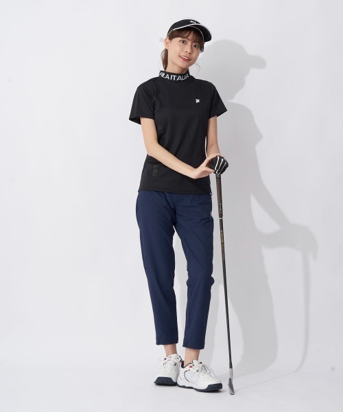 FILA GOLF（フィラゴルフ ）の「リブ衿半袖モックネックシャツ（シャツ/ブラウス・レディース・ピンク/ホワイト/ブラック・MEDIUM/LARGE/SMALL/X-SMALL）」の16枚目の写真