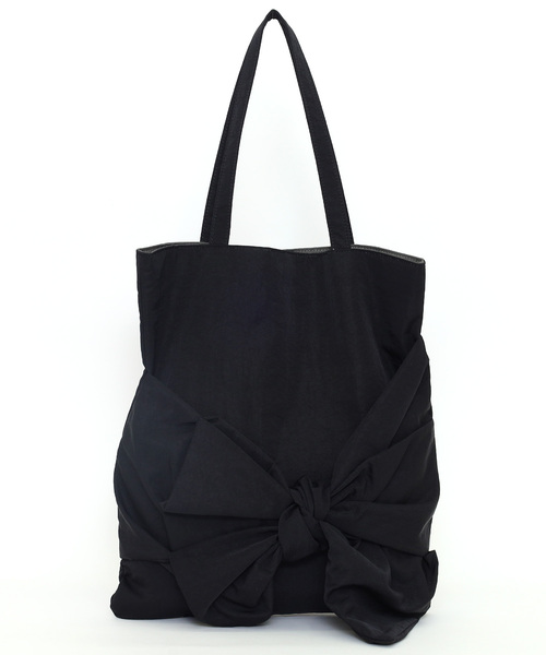 SMIR NASLI(サミールナスリ)の「ボリュームリボントートバッグ/A4対応(トートバッグ・レディース・ブラック/ベージュ/ラベンダー/グレー・FREE)」の5枚目の写真