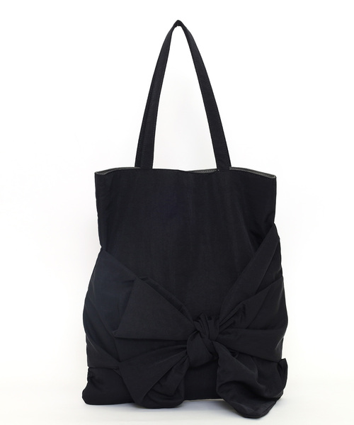 SMIR NASLI(サミールナスリ)の「ボリュームリボントートバッグ/A4対応(トートバッグ・レディース・ブラック/ベージュ/ラベンダー/グレー・FREE)」の9枚目の写真