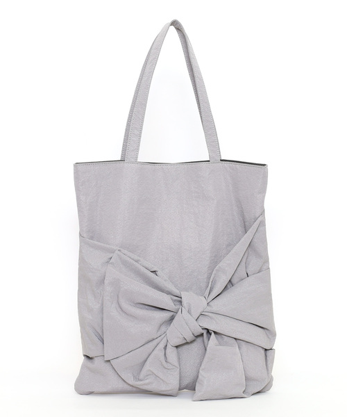 SMIR NASLI(サミールナスリ)の「ボリュームリボントートバッグ/A4対応(トートバッグ・レディース・ブラック/ベージュ/ラベンダー/グレー・FREE)」の21枚目の写真