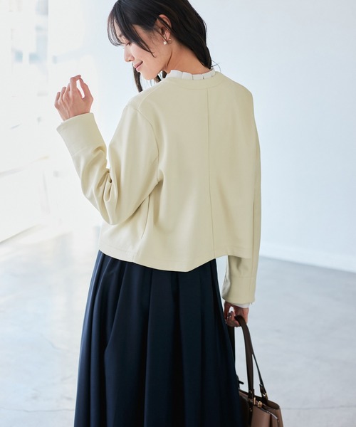 ROPE' PICNIC(ロペピクニック)の「マシュマロカーディーブルゾン(ブルゾン・レディース・チャコールグレー/キナリ/ベージュ系その他2・38)」の15枚目の写真