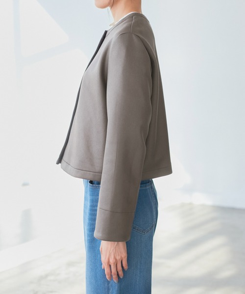 ROPE' PICNIC(ロペピクニック)の「マシュマロカーディーブルゾン(ブルゾン・レディース・チャコールグレー/キナリ/ベージュ系その他2・38)」の20枚目の写真