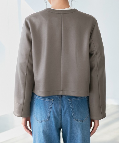 ROPE' PICNIC(ロペピクニック)の「マシュマロカーディーブルゾン(ブルゾン・レディース・チャコールグレー/キナリ/ベージュ系その他2・38)」の21枚目の写真