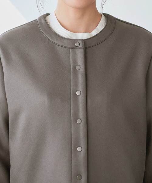 ROPE' PICNIC(ロペピクニック)の「マシュマロカーディーブルゾン(ブルゾン・レディース・チャコールグレー/キナリ/ベージュ系その他2・38)」の22枚目の写真