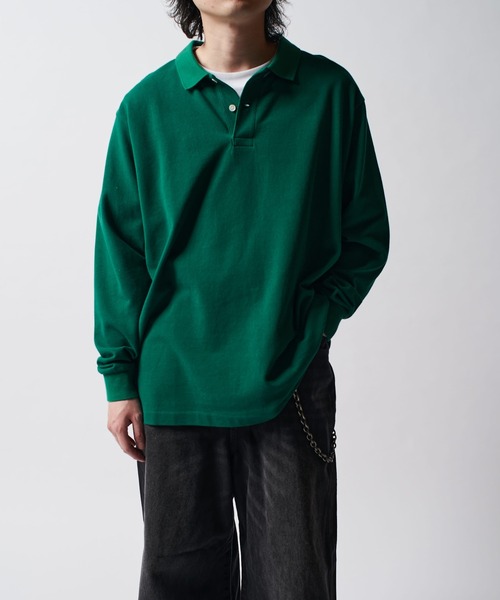 Lui's（ルイス）の「CHEMISE Lui's L/Sポロシャツ（Tシャツ/カットソー・メンズ・ブルー/ブラック/イエロー/ピンク/グリーン/ホワイト・FREE）」の20枚目の写真