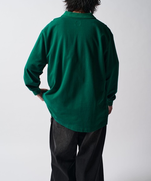 Lui's（ルイス）の「CHEMISE Lui's L/Sポロシャツ（Tシャツ/カットソー・メンズ・ブルー/ブラック/イエロー/ピンク/グリーン/ホワイト・FREE）」の22枚目の写真