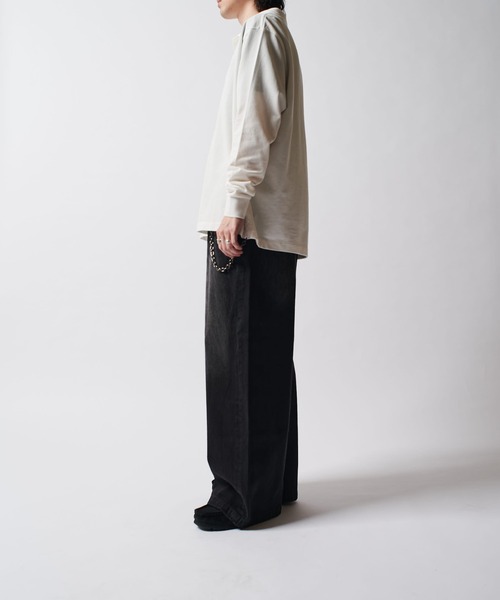 Lui's（ルイス）の「CHEMISE Lui's L/Sポロシャツ（Tシャツ/カットソー・メンズ・ブルー/ブラック/イエロー/ピンク/グリーン/ホワイト・FREE）」の12枚目の写真