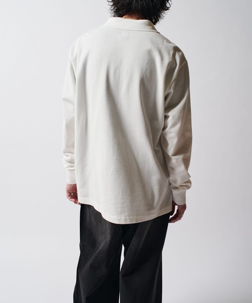 Lui's（ルイス）の「CHEMISE Lui's L/Sポロシャツ（Tシャツ/カットソー・メンズ・ブルー/ブラック/イエロー/ピンク/グリーン/ホワイト・FREE）」の9枚目の写真