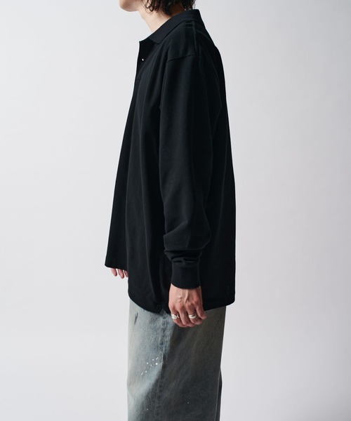 Lui's（ルイス）の「CHEMISE Lui's L/Sポロシャツ（Tシャツ/カットソー・メンズ・ブルー/ブラック/イエロー/ピンク/グリーン/ホワイト・FREE）」の15枚目の写真