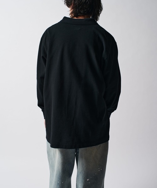 Lui's（ルイス）の「CHEMISE Lui's L/Sポロシャツ（Tシャツ/カットソー・メンズ・ブルー/ブラック/イエロー/ピンク/グリーン/ホワイト・FREE）」の16枚目の写真
