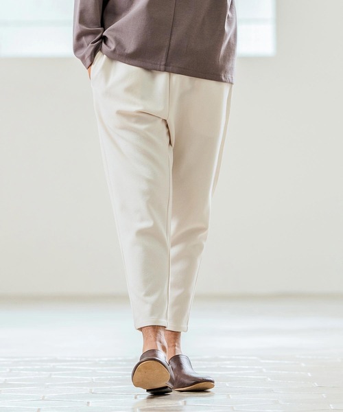 Magine（マージン）の「mp13231- Kersey Cutsew Tapered Pants テーパードパンツ（その他パンツ・メンズ・ホワイト/ブラック/ミックスグレー・44/46/48）」の5枚目の写真