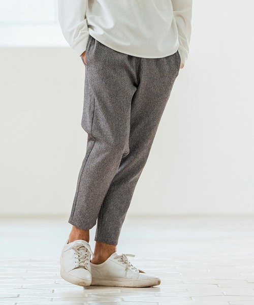 Magine（マージン）の「mp13231- Kersey Cutsew Tapered Pants テーパードパンツ（その他パンツ・メンズ・ホワイト/ブラック/ミックスグレー・44/46/48）」の10枚目の写真