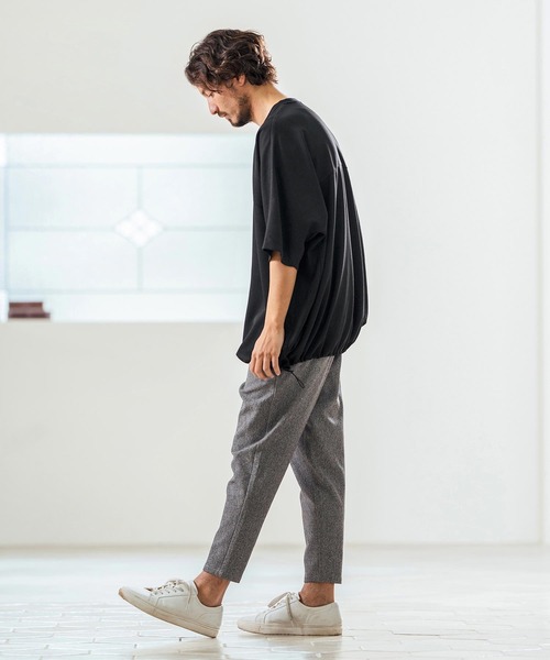 Magine（マージン）の「mp13231- Kersey Cutsew Tapered Pants テーパードパンツ（その他パンツ・メンズ・ホワイト/ブラック/ミックスグレー・44/46/48）」の16枚目の写真