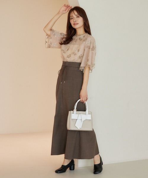 mysty woman（ミスティウーマン）の「【セットアップ着用可】ハイウエストマーメイドスカート  320384（スカート・レディース・グレー/チャコールグレー/グリーン・FREE）」の13枚目の写真