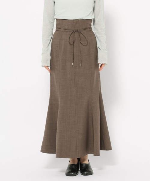 mysty woman（ミスティウーマン）の「【セットアップ着用可】ハイウエストマーメイドスカート  320384（スカート・レディース・グレー/チャコールグレー/グリーン・FREE）」の12枚目の写真