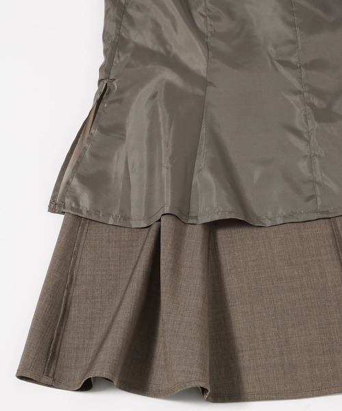 mysty woman（ミスティウーマン）の「【セットアップ着用可】ハイウエストマーメイドスカート  320384（スカート・レディース・グレー/チャコールグレー/グリーン・FREE）」の20枚目の写真