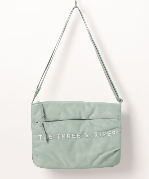 adidas(アディダス)の「《adidas》WORD サコッシュ(ショルダーバッグ・メンズ・グリーン系その他/ブラック・フリー)」の2枚目の写真
