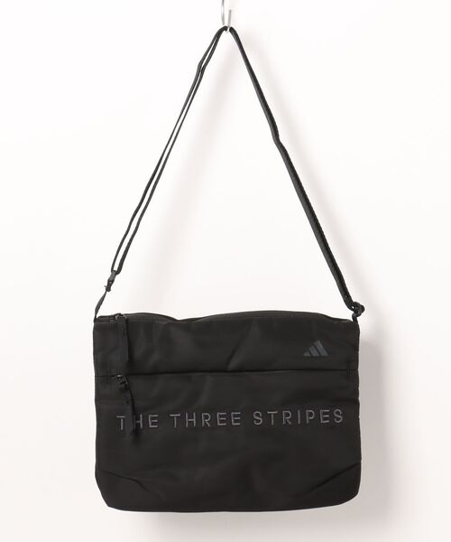 adidas(アディダス)の「《adidas》WORD サコッシュ(ショルダーバッグ・メンズ・グリーン系その他/ブラック・フリー)」の1枚目の写真