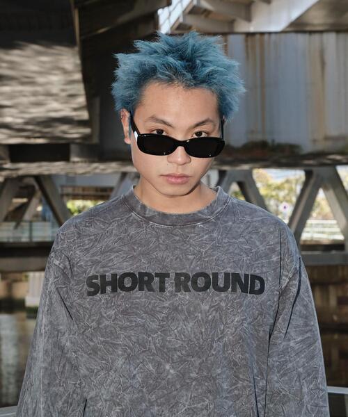 SHORT ROUND(ショートラウンド)の「SHORT ROUND/ケミカルウォッシュグラフィックT(Tシャツ/カットソー・メンズ・ブラック/グレー・MEDIUM/LARGE)」の12枚目の写真