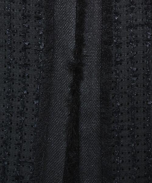 DRESSTERIOR（ドレステリア）の「【スタイリスト福田麻琴さんコラボ】シアーツイードジャケット（ノーカラージャケット・レディース・ブラック/ホワイト・38/36）」の14枚目の写真