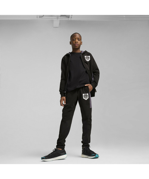 PUMA(プーマ)の「PUMA プーマ ボーイズ アクティブ スポーツ グラフィック フーディ 120-160cm(パーカー・キッズ・グリーン系その他/ブラック・120/130/160/150/140)」の7枚目の写真
