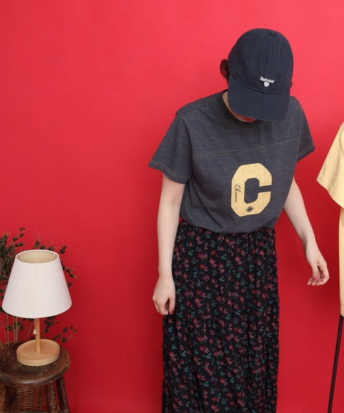 tシャツ 19/-ECO天竺 レタードTシャツ レディース 19/-ECO天竺 レタードTシャツ（Tシャツ/カットソー）｜CHILD