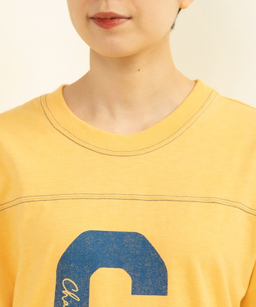 tシャツ 19/-ECO天竺 レタードTシャツ レディース 19/-ECO天竺 レタードTシャツ（Tシャツ/カットソー）｜CHILD